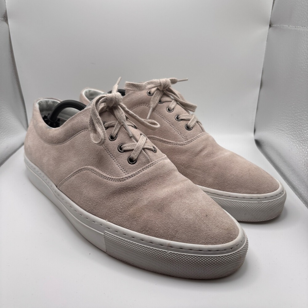 Suitsupply Light Brown Italian Calf Suede Sneakers Men's Size US 12 / EU 45